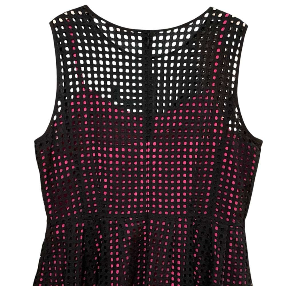Halogen Black Pink Prism Fit and Flare Dress - Picture 6 of 13